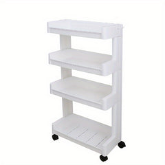 Plastic Storage Rack with Wheels for Snacks Toys and Sundries