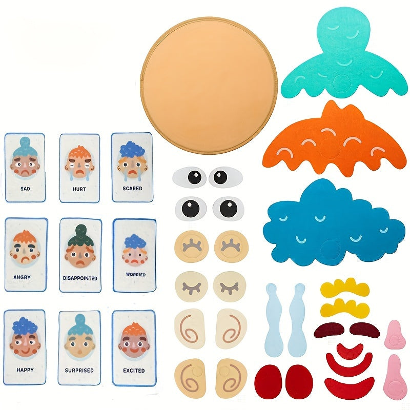 Colorful Emotion Learning Games with Face Cards for Kids