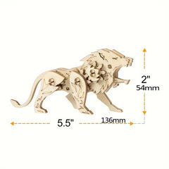 Adult 3D Wooden Animal Puzzles - Educational STEM Craft