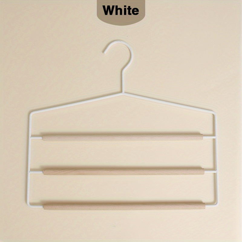 Multilayer Magic Closet Storage Organizer Wood Hanger For Clothing Pants