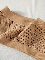 2pcs Strapless Bandeau Bras Hollow Out Stretch Bra Women's Lingerie