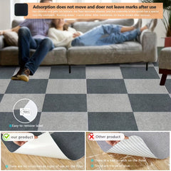 20pcs Anti-slip Floor Carpet Sticker Self-adhesive Square