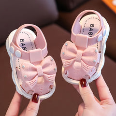 Baby Girls Bowknot Sandals Lightweight Non slip Sandals