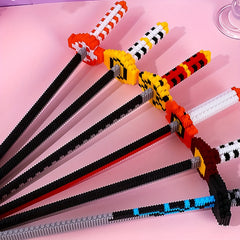 Building Blocks Sheath Sword Holder Model Anime Educational Toys