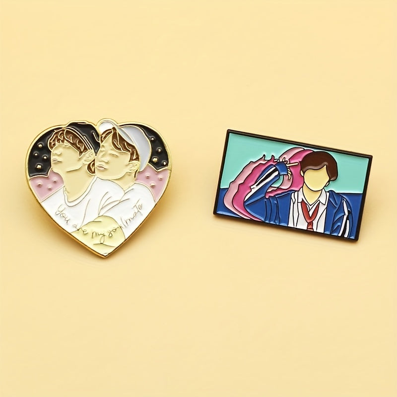 LGBT Enamel Brooch Pins for Men