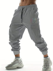 Casual Drawstring Cargo Pants Men's Joggers for Spring Summer