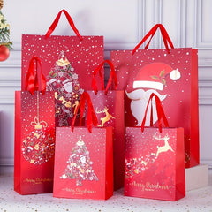 12pcs Christmas Craft Gift Bag Large & Small Sizes for Parties and Holiday Gifts