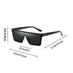Big Frame One-piece Sunglasses Retro European American Couple Glasses