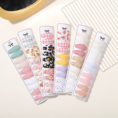 20 Pcs Baby Girls Water Drop Hair Clip Floral Headwear Accessories