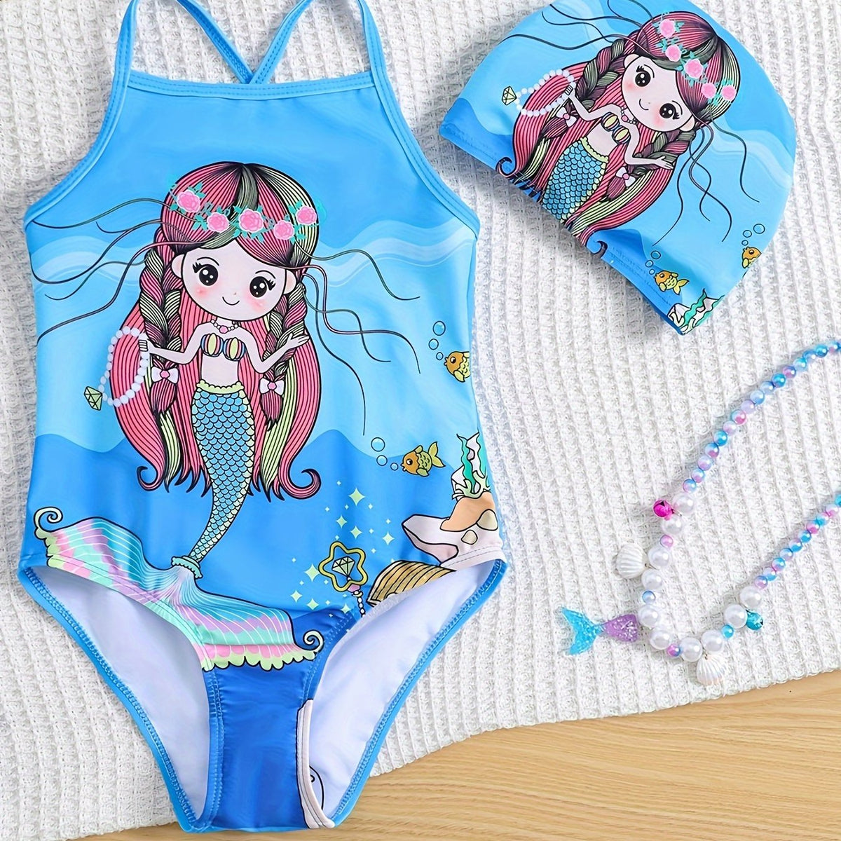Mermaid Princess Bikini Swimsuit for Girls