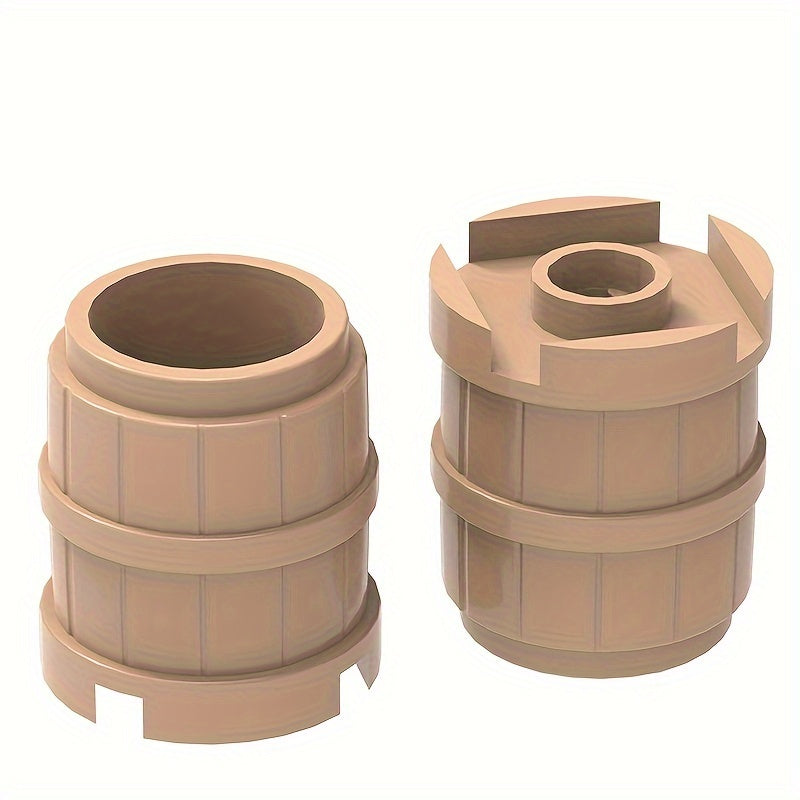 9 Piece ABS Building Blocks Water & Wine Barrels Set