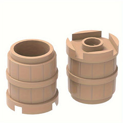 9 Piece ABS Building Blocks Water & Wine Barrels Set