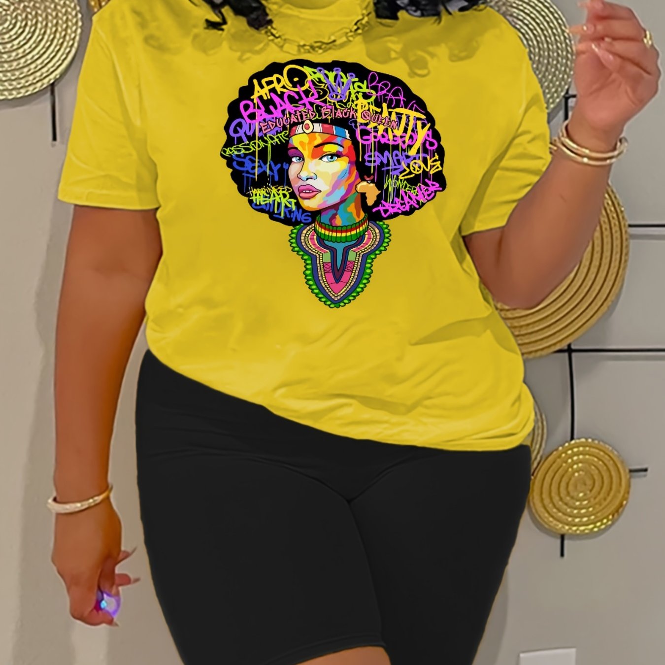  Art Letter & Figure Print 2 Pc Set
