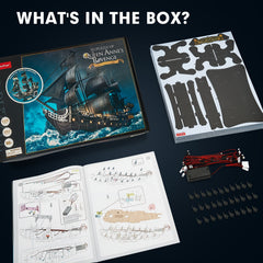 3D Puzzle Pirate Model with LED Lights