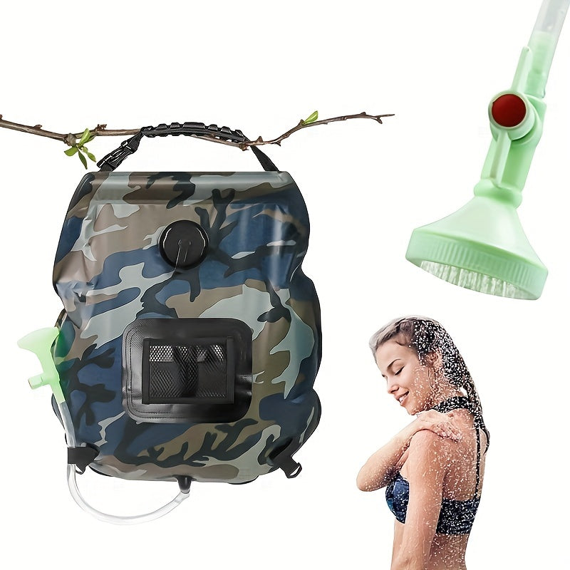 Portable Camping Shower Bag 5 Gallons with Thermometer