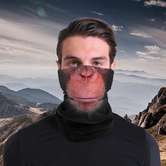 Monkey Mask Seamless Polyester Bandana UV Protection Cycling Scarf