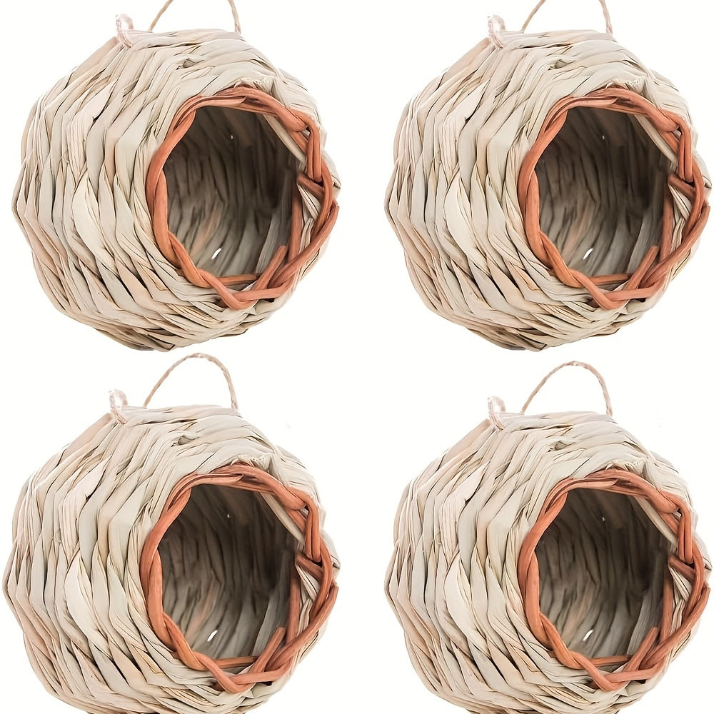 4 Packs Hanging Ball Shape Wren Bird Houses