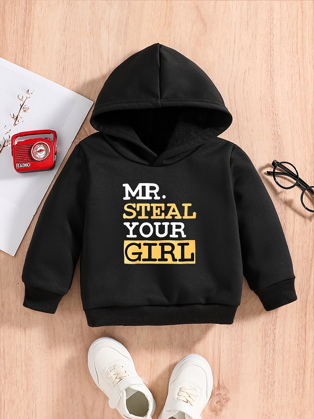 MR STEAL YOUR GIRL Baby Boys Hooded Sweatshirt Spring Fall