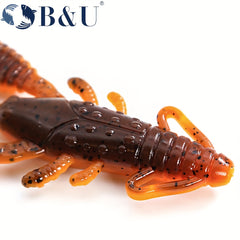 4pcs 7.5g Shrimp Crankbait Fishing Lure Wobbler for Bass Perch