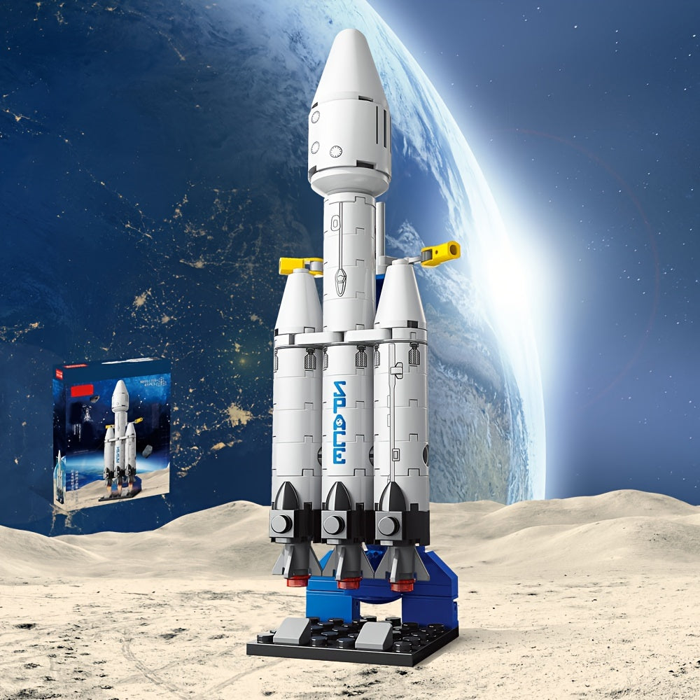 Heavy Space Rocket Building Blocks Model Toy