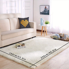 Ultra Soft Plush Rug Non Slip Fluffy Shaggy Rug Waterproof Throw Rugs
