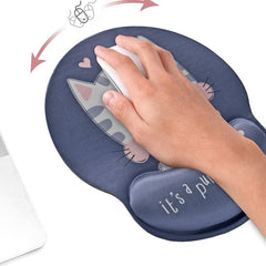 Cartoon Silicone Wristrest Mouse Pad for Desktop
