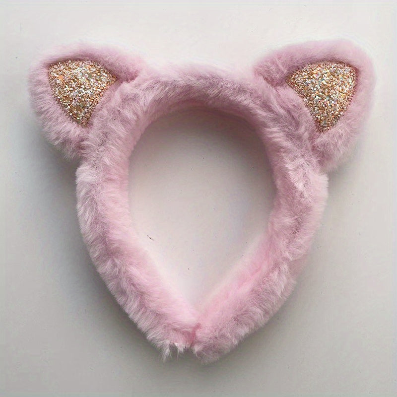 Cat Ears Hair Band Cartoon Headband for Skincare Girls