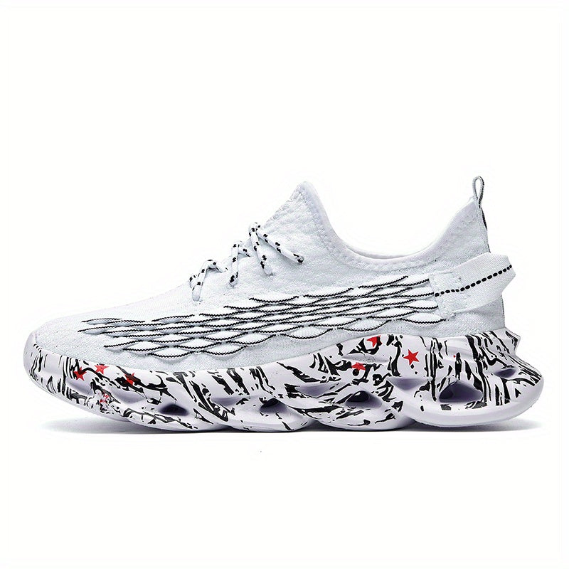 Men's Knitted Lightweight Running Shoes Spring Summer