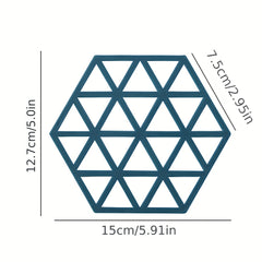 1pc Plastic Coasters Heat Insulation Mat Solid Coasters Washable Placemat