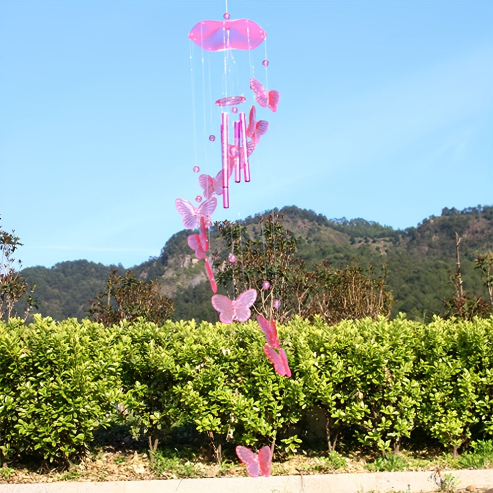 Butterfly Bell Wind Chime for Outdoor Decor