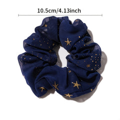 Star Hair Scrunchies Elastic Hair Bands Ponytail Hair Ties