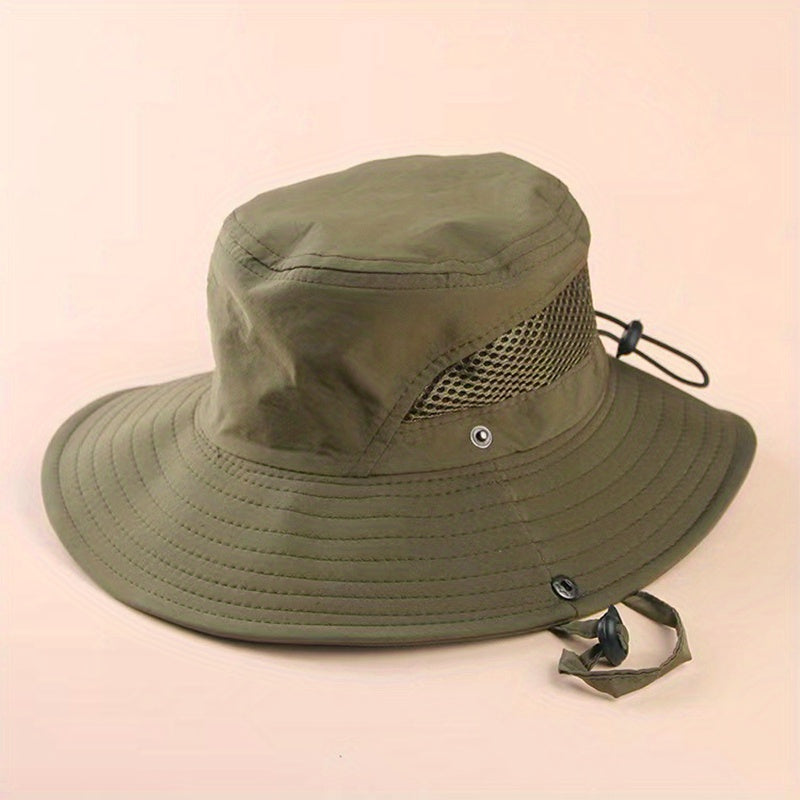 Breathable Sunscreen Bucket Hat Solid UV Protection Outdoor