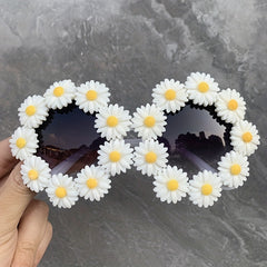 Daisy Flower Sunglasses Summer Gradient Glasses UV400