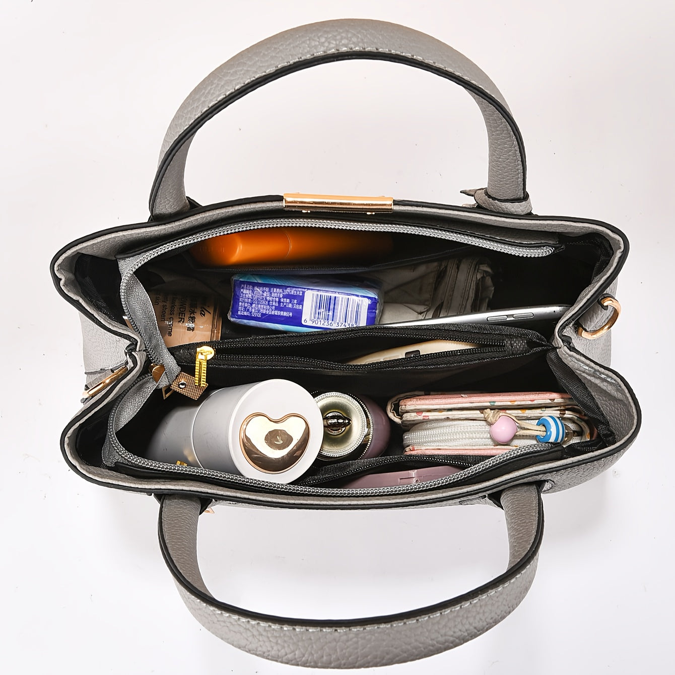 Classic Tote Satchel Bag Solid Shoulder Bag All Match Crossbody Bag