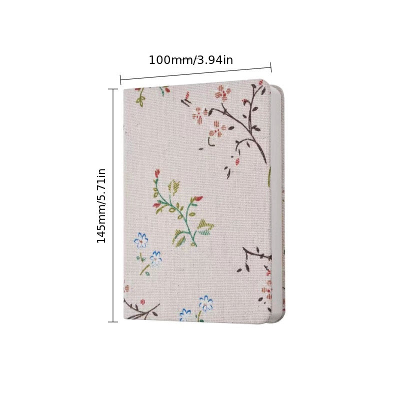1pc Linen Pattern Diary Printing Notebook Office Supplies