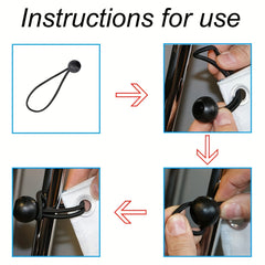 30pcs Ball Bungee Tarpaulin Tensioner for Tents with Ball Cord
