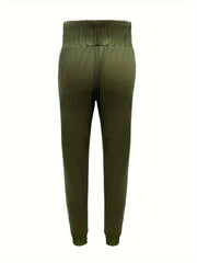  Solid Wideband Waist High Rise Joggers