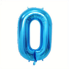 40in Sky Number 0-9 Balloon - Large Foil Helium Balloon for Party Decoration