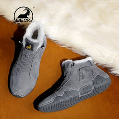 Men's Thermal Winter Shoes Boots Lace ups Casual Walking Shoes