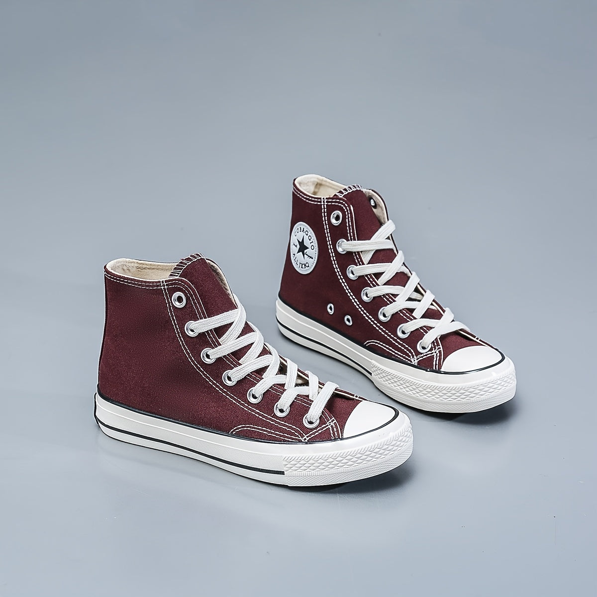 Men's High Top Canvas Shoes Lightweight Casual Sneakers