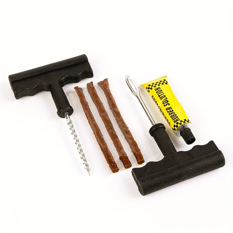 Tubeless Tyre Puncture Repair Kit with Studding Tool Set