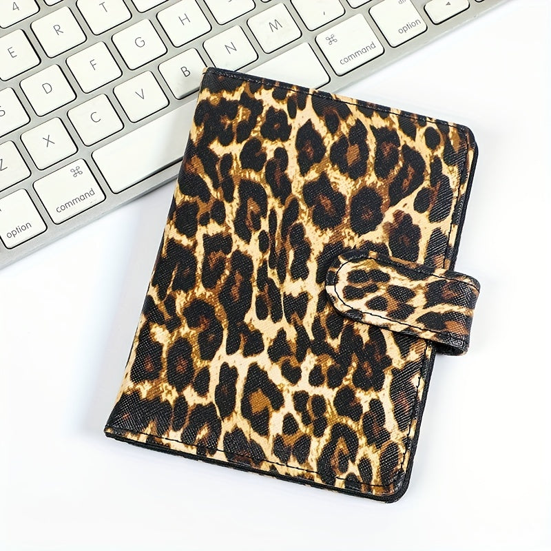 Leopard Print PU Leather Passport Holder - Lightweight Portable Case