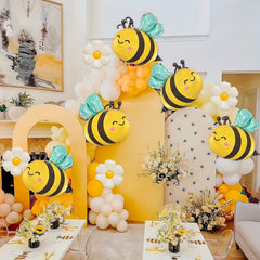 Yellow Bee Balloon Garland Kit for Sunflower Themed Party