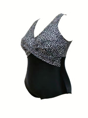  Leopard Print One Piece Swimsuit