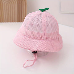 Sun Hat for Baby 0-3 Years Old with Strap