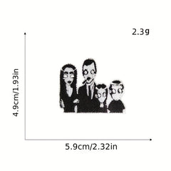 9pcs Thriller Iron On Patches For Men Sew On Embroidered Applique Repair Patch