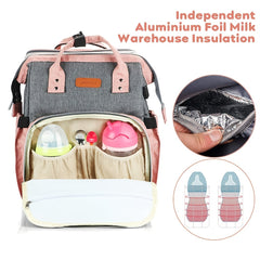 Large Capacity Foldable Mommy Bag Bed Waterproof Diaper Bag