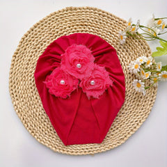Baby Sun Flower Hat Newborn Cap Fetal Cap Basin Warm Girl Boys Hat Toddler