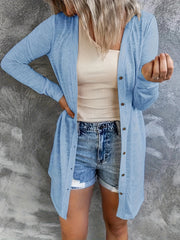  Casual Cover Up Women's Plus Button Up Cardigan