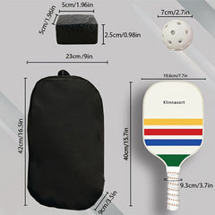 Pickleball Racket Set w/ 4 Rackets, 4 Balls, Handbag & Wipe